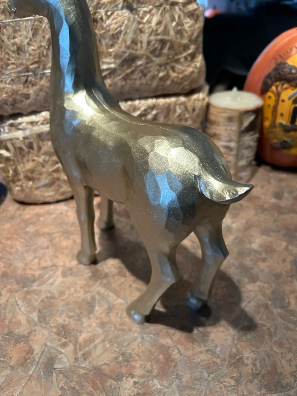 Hobby Lobby Grand Buck Statue in A Beautiful Gold Textured Tone
